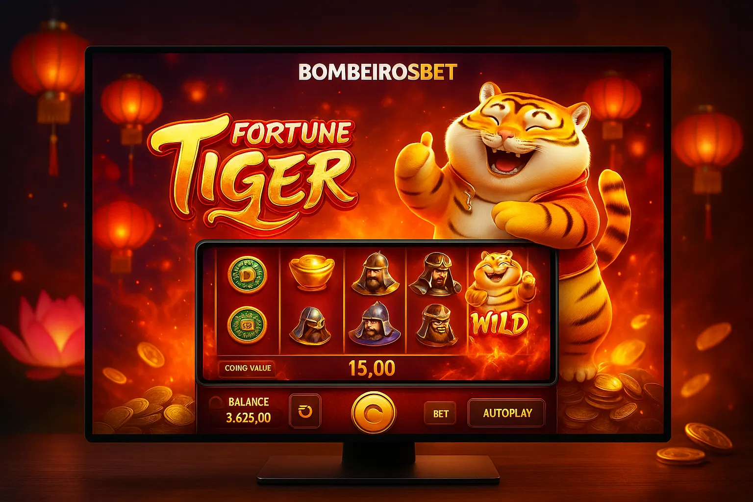 Fortune Tiger é um jogo imperdível no BOMBEIROSBET Casino