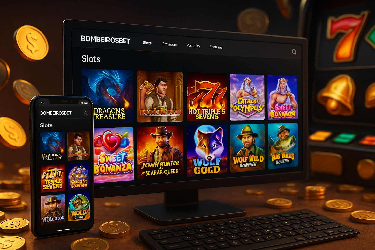 Jogos de Slot no Casino Online BOMBEIROSBET